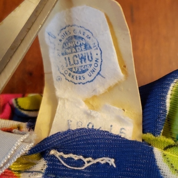 Vintage 60s Joyce Maxi Skirt ILGWU USA Label Pyshcodelic 60’s Print S EUC - Picture 8 of 14